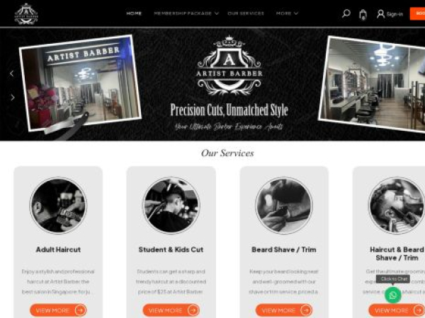 artistbarber.com