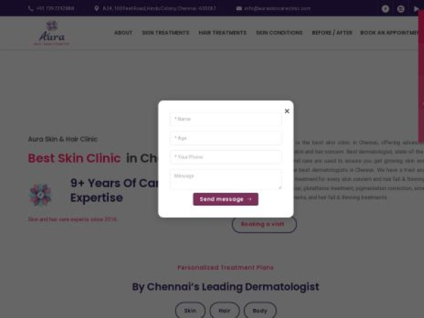 auraskincareclinic.com