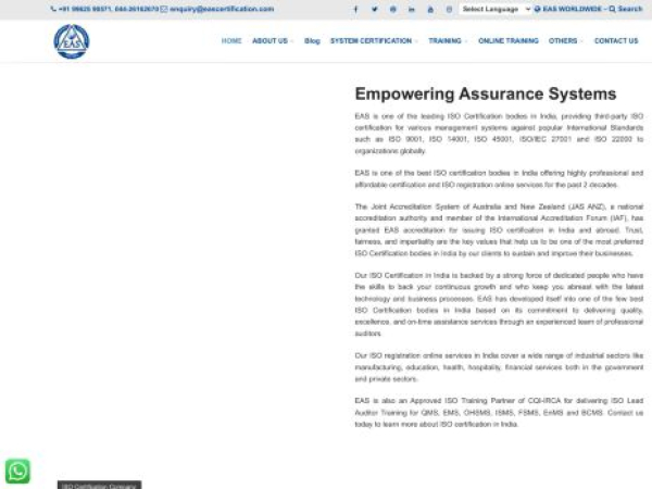 eascertification.com