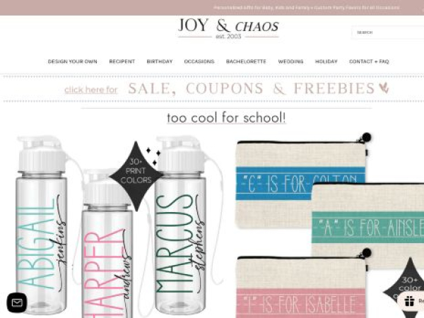 joyandchaosshop.com