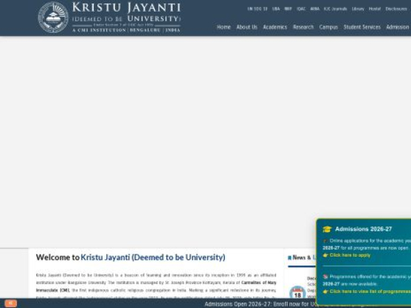 kristujayanti.edu.in