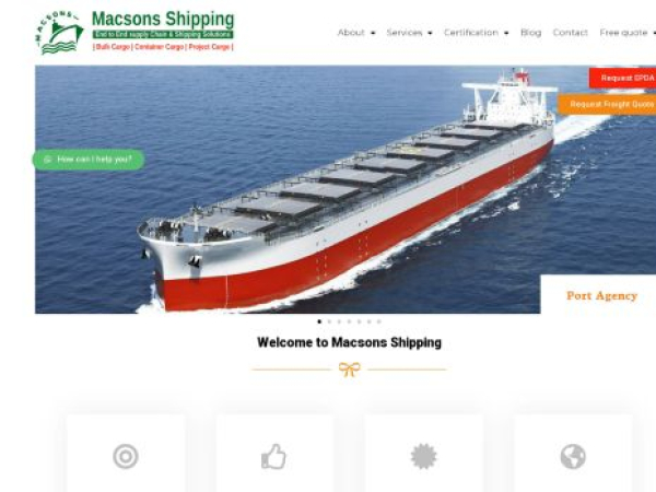 macsonshipping.com