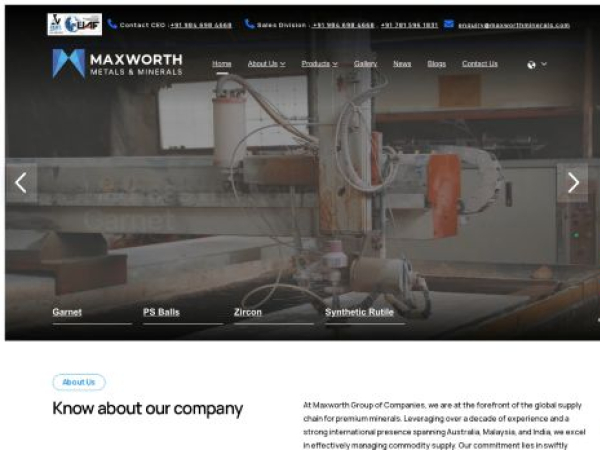 maxworthminerals.com