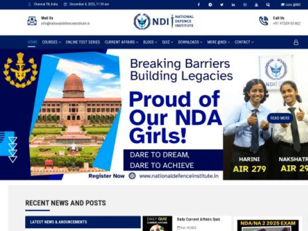 nationaldefenceinstitute.in