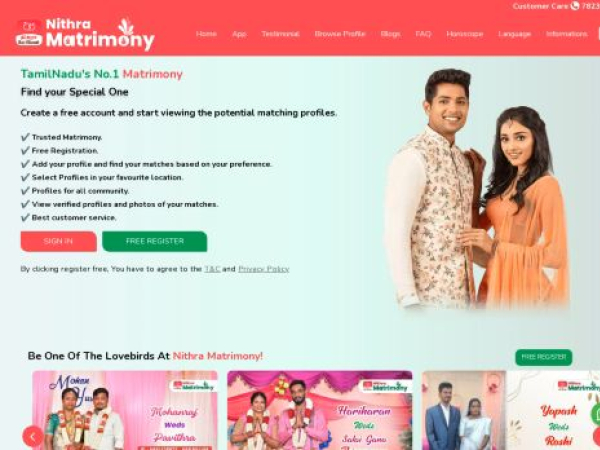 nithramatrimony.net