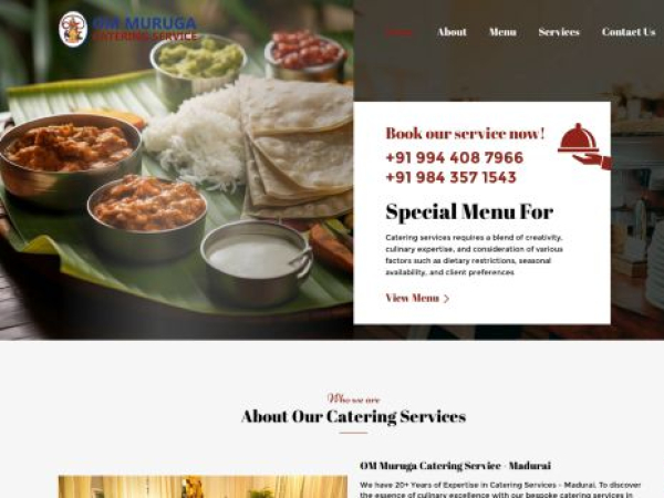 ommurugacatering.com