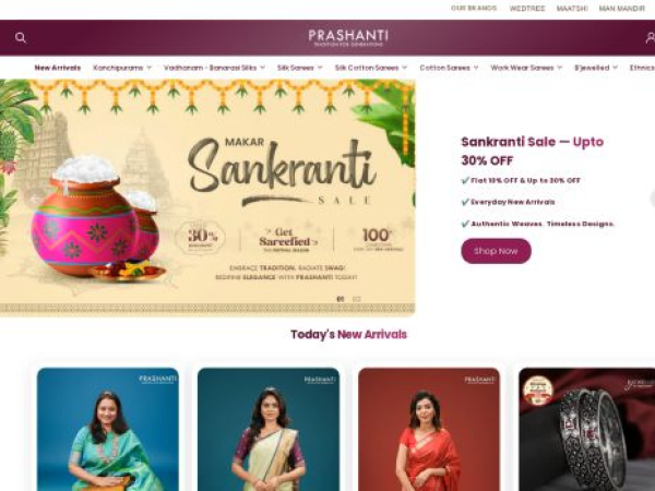 prashantisarees.com
