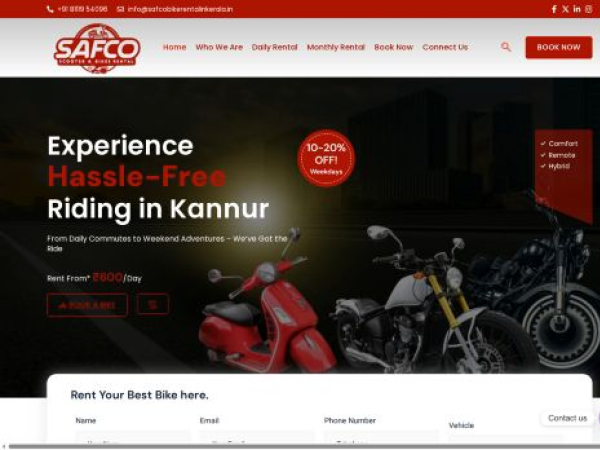 safcobikerentalinkerala.in