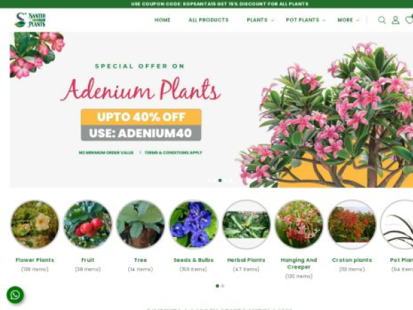 santhionlineplants.com