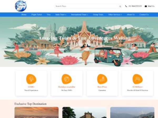 skyairtravels.com