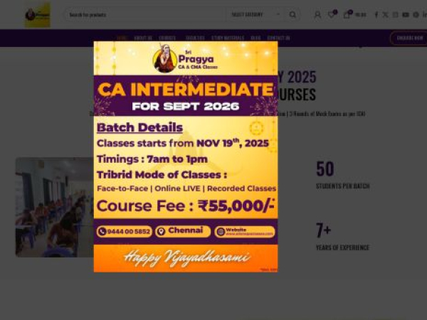 sripragyacaclasses.com