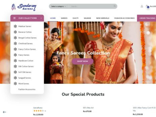 sundaramsarees.com