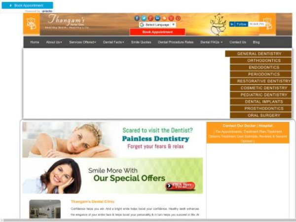 thangamsdentalclinic.org