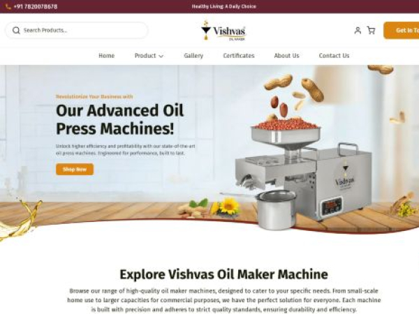 vishvasoilmaker.com